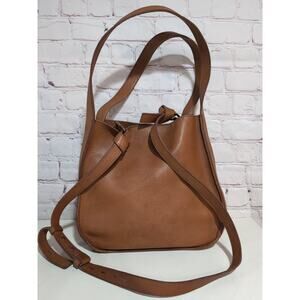 MADEWELL The Sydney Camel Tan Leather Shoulder Bag Crossbody Shoulder Strap NWT